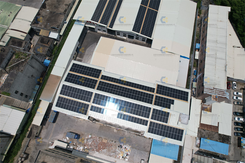 東莞樟木頭銀輝工商業1.7MW光伏電站建設